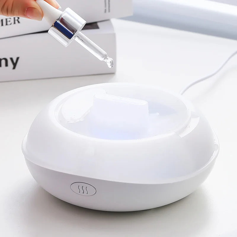 200ML Aroma Diffuser Essential Oil Lamp – Portable USB Design  Air Humidifier with Color Flame Night Light