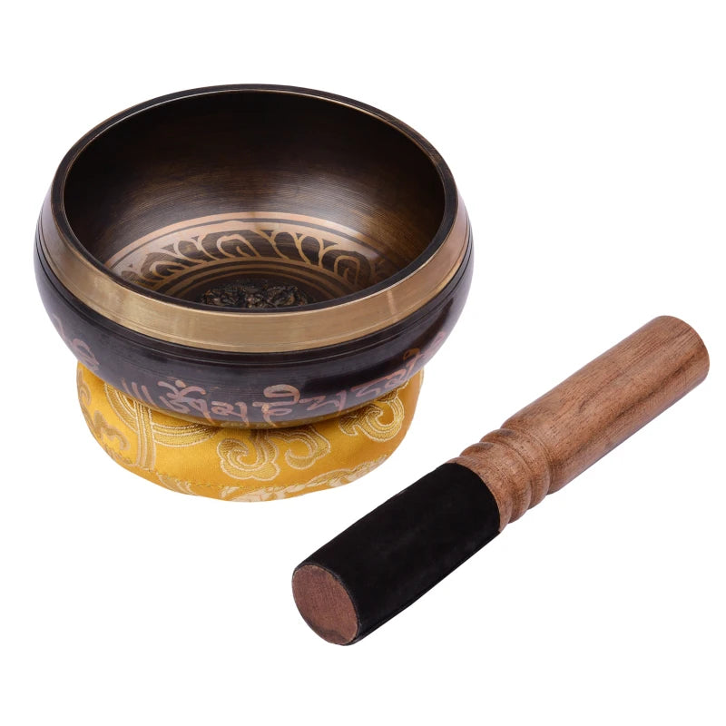 Tibetan Singing Bowl Set 5 Inch | Handmade Meditation Sound Bowl