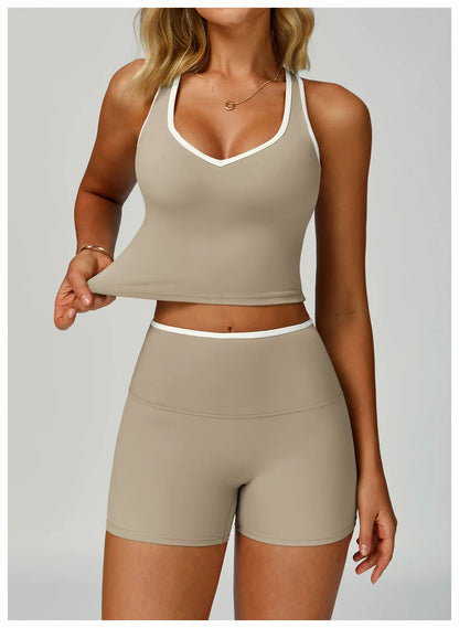 Women Sports Bra High Support Yoga Top Gym Workout Padded Fitness Vest