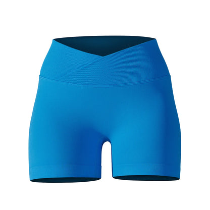 Womens High Waist Gym Running Shorts Seamless Scrunch Butt Fitness Workout