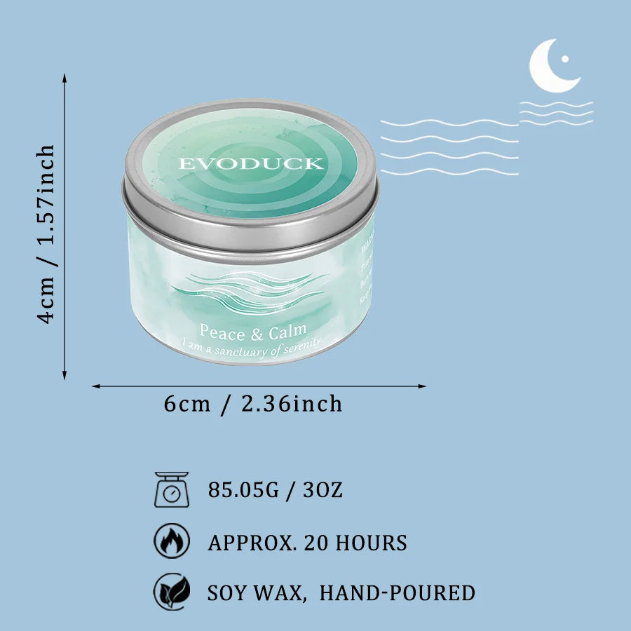 Crystal Candle 3oz | Healing Scented Gift