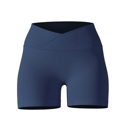 Womens High Waist Gym Running Shorts Seamless Scrunch Butt Fitness Workout