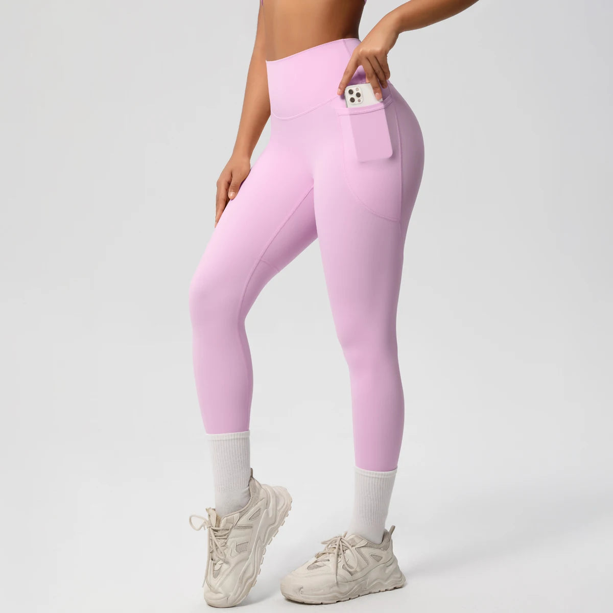 Second Skin Leggings - Pocket High Waist Blue