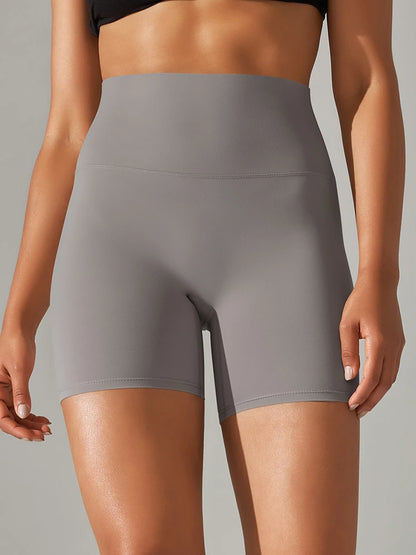 Women High Waist Yoga Shorts Squat Proof Gym Workout Fitness Cycling Shorts