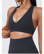 Hearuisavy Yoga Sports Bra | Women’s Breathable Gym Fitness Top