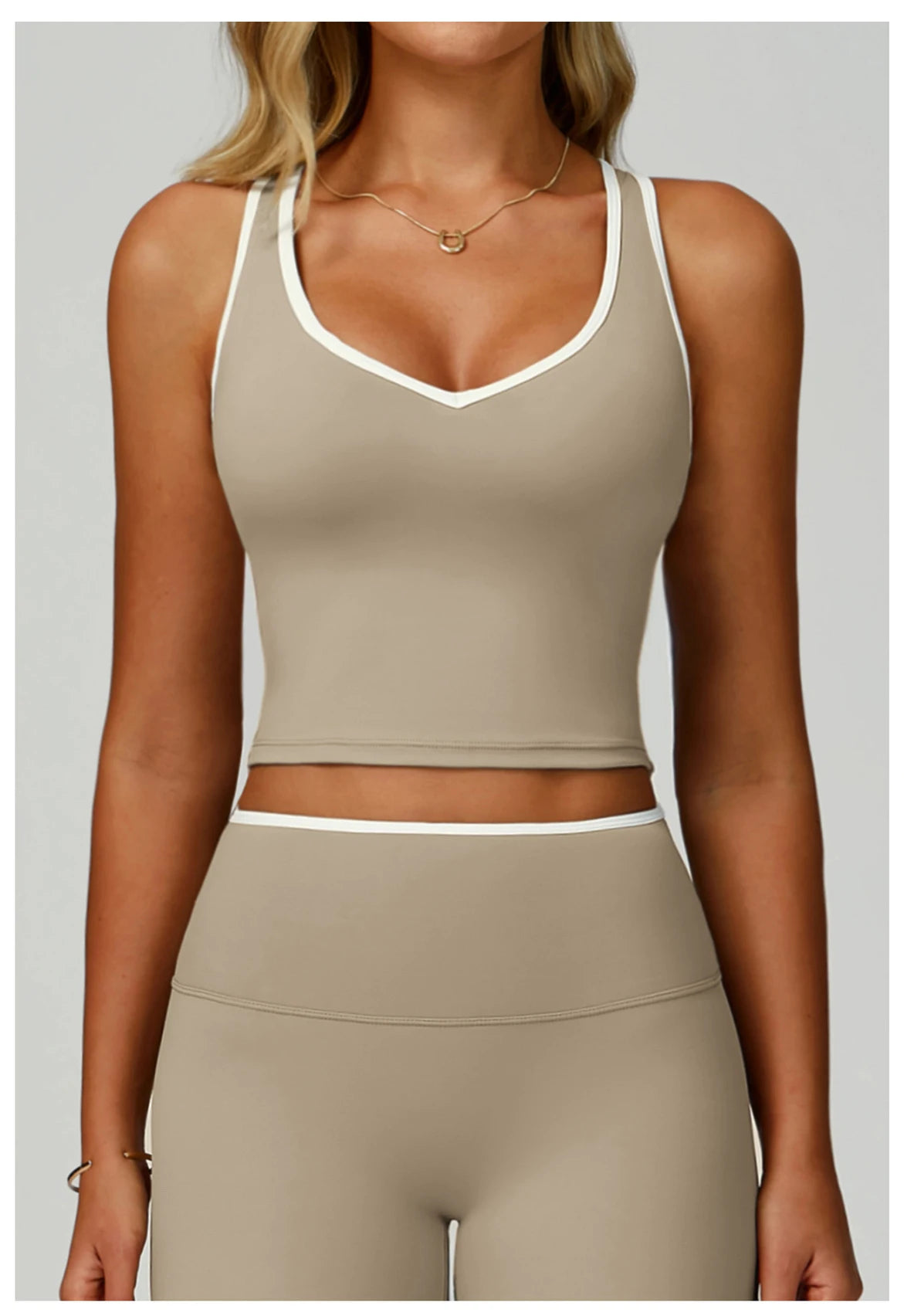 Women Sports Bra High Support Yoga Top Gym Workout Padded Fitness Vest