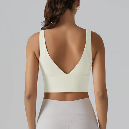 Women Athletic Sports Bra Shockproof Yoga Gym Running Workout Top