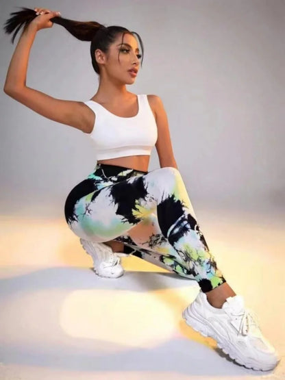 Second Skin Leggings - Seamless Multicolor Pattern