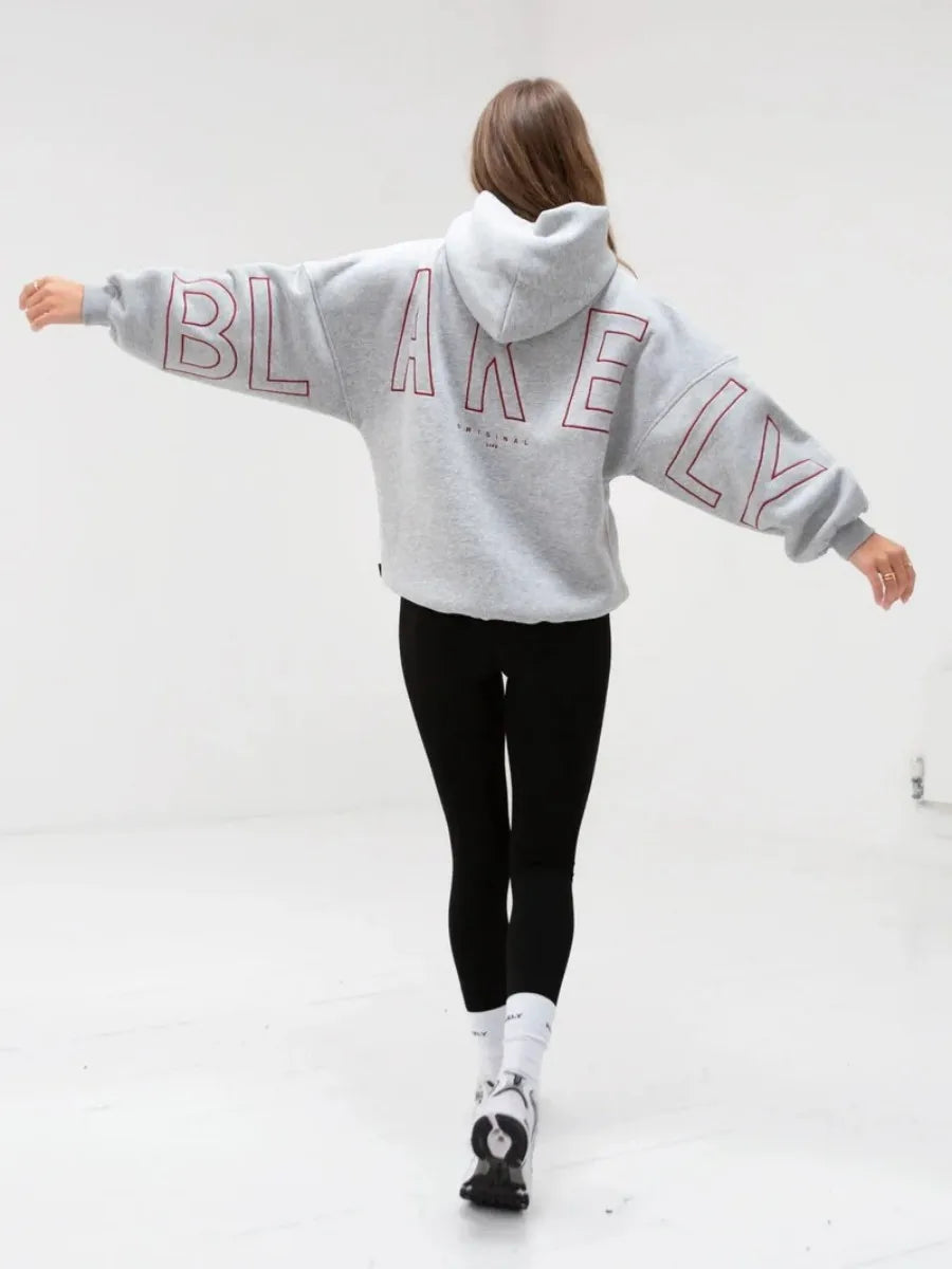 Womans Oversized Hip Hop Hoodie Printed Streetwear Sweatshirt Top