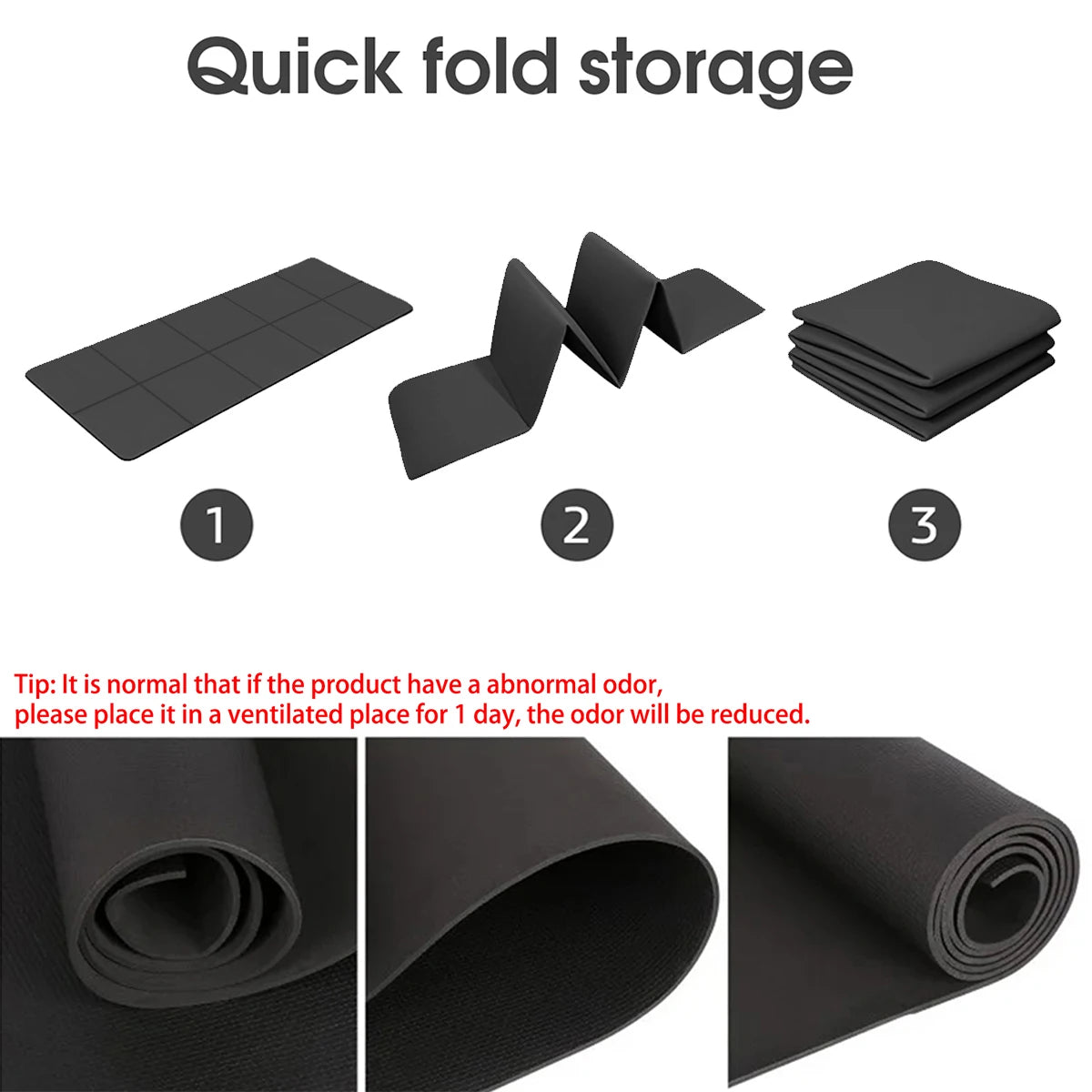 Foldable Yoga Mat | Eco Friendly EVA Travel Fitness Mat 3–6mm