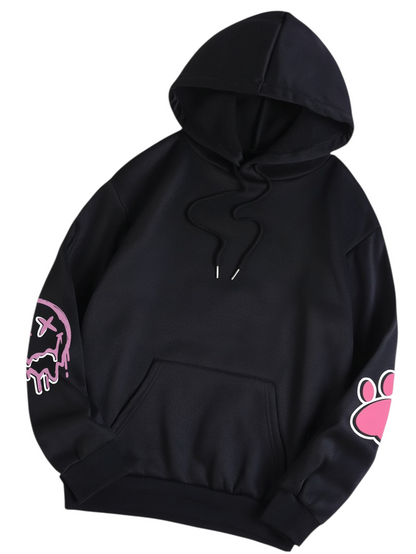 Studio & Street™ Rebel Bunny Printed Fleece Hoodie