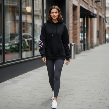 Studio & Street™ Rebel Bunny Printed Fleece Hoodie