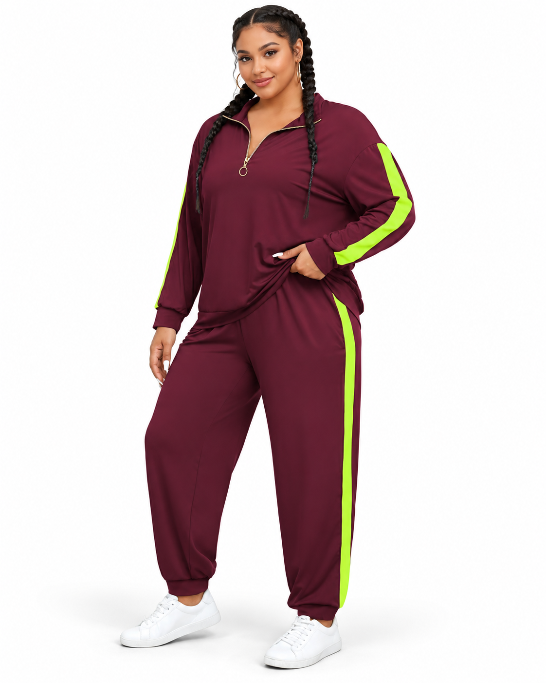Full Form™ Side Stripe Half-Zip Set