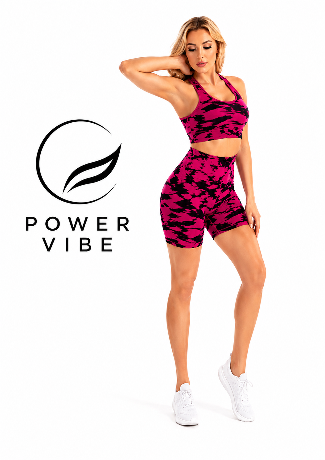 Power Vibe Energy Sports Bra and Shorts Set