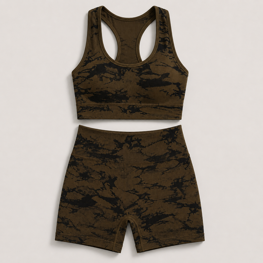 Power Vibe Energy Sports Bra and Shorts Set