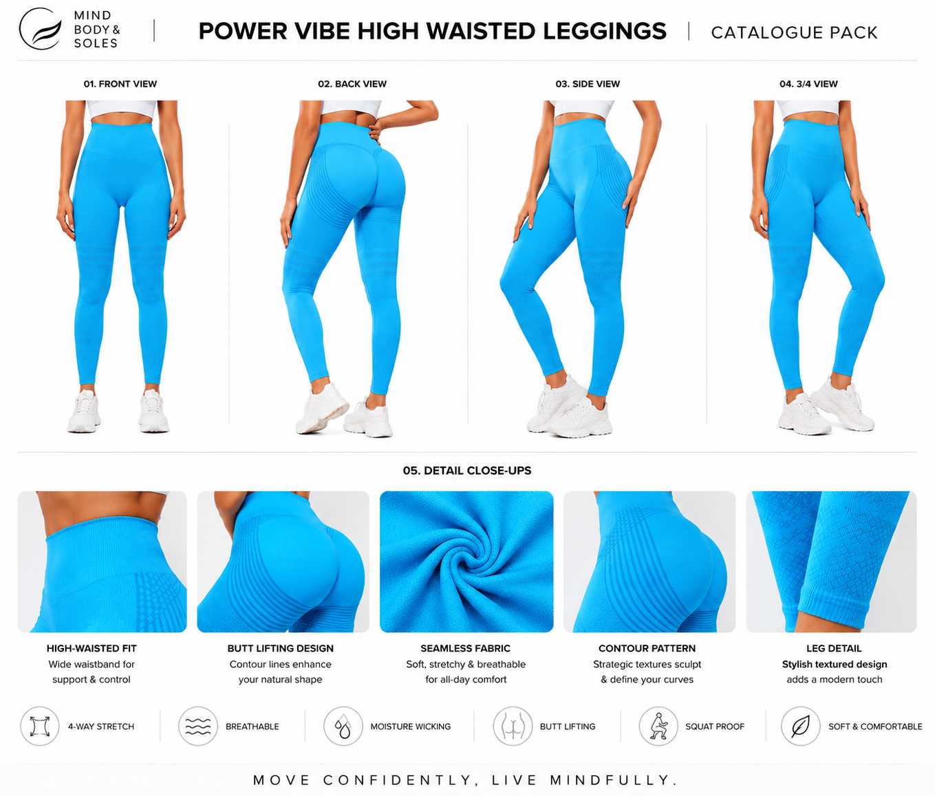 Power Vibe - High Waisted Compression Leggings