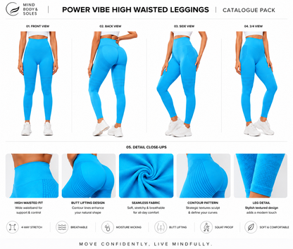 Power Vibe - High Waisted Compression Leggings