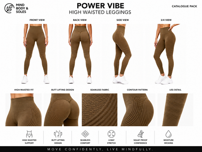 Power Vibe - High Waisted Compression Leggings