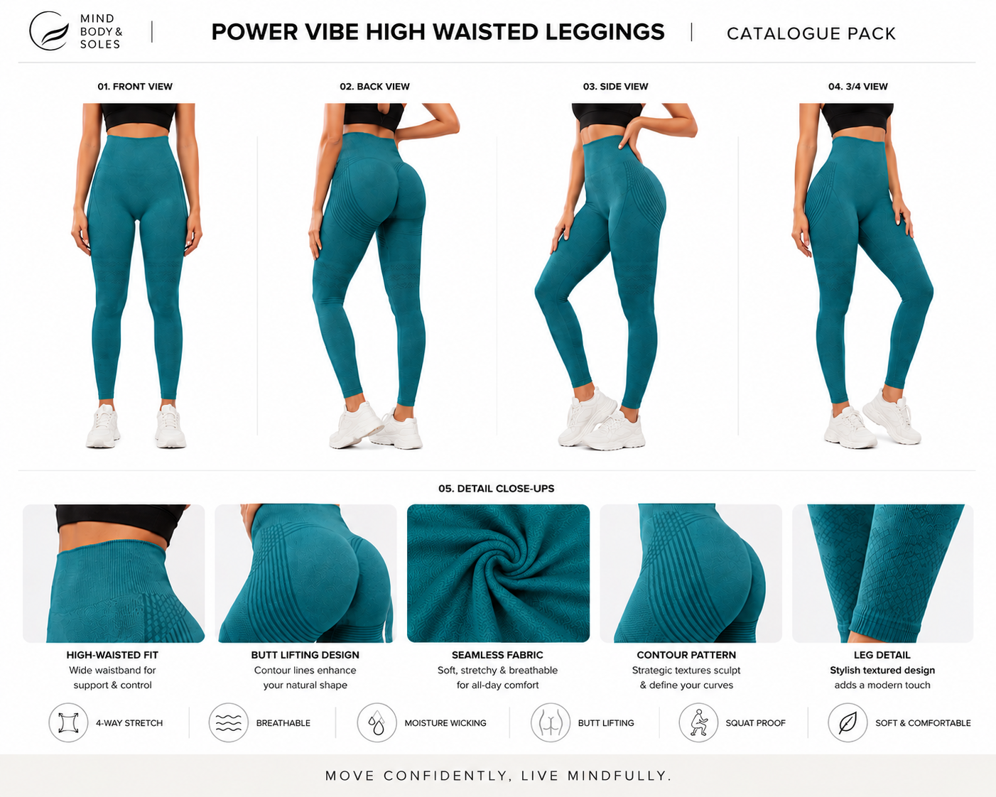 Power Vibe - High Waisted Compression Leggings
