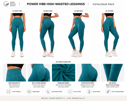 Power Vibe - High Waisted Compression Leggings