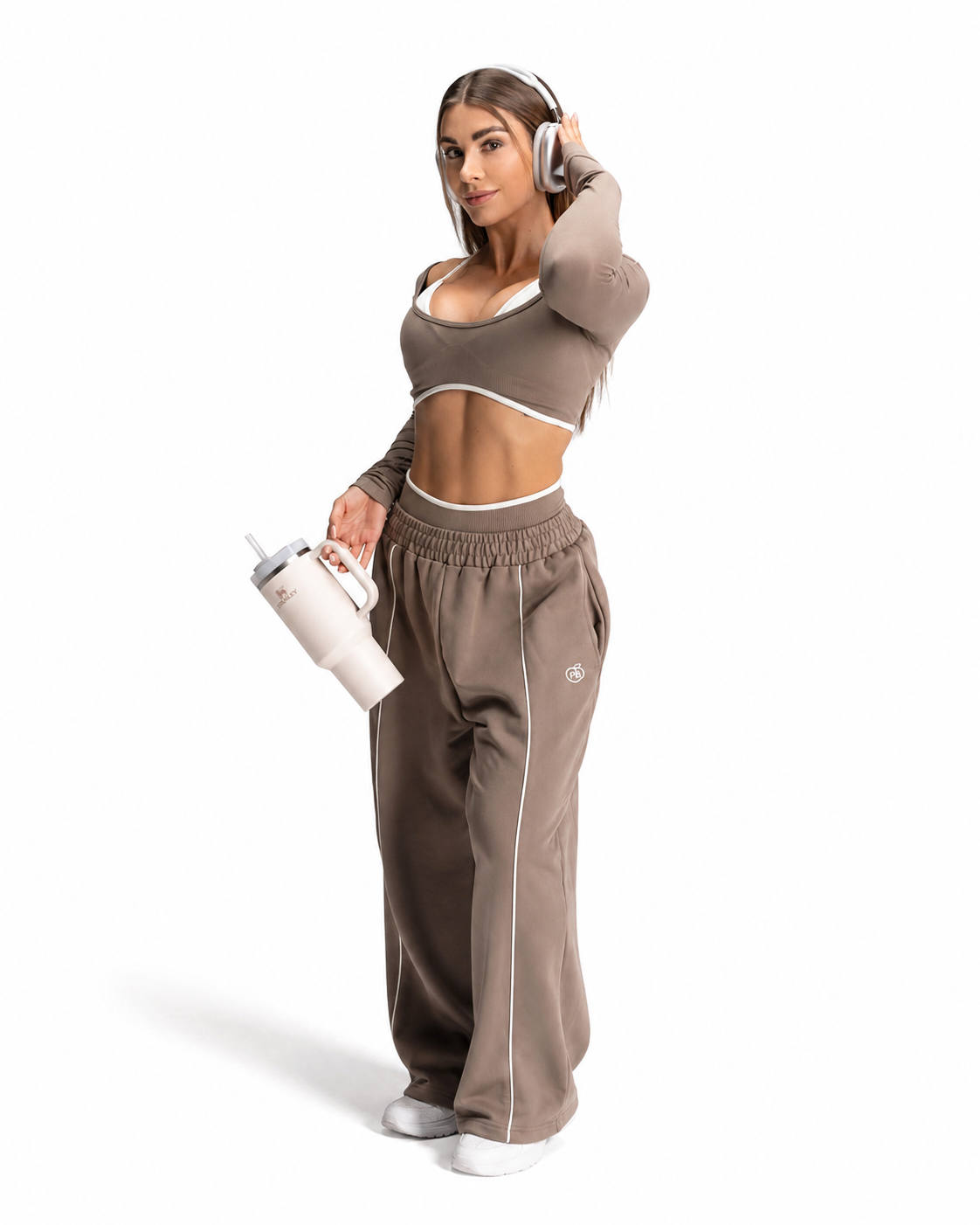 Studio & Street™ Wide-Leg Track Trousers
